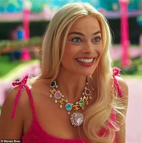 chanel barbie movie necklace|margot robbie barbie necklace.